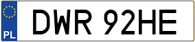 Truck License Plate